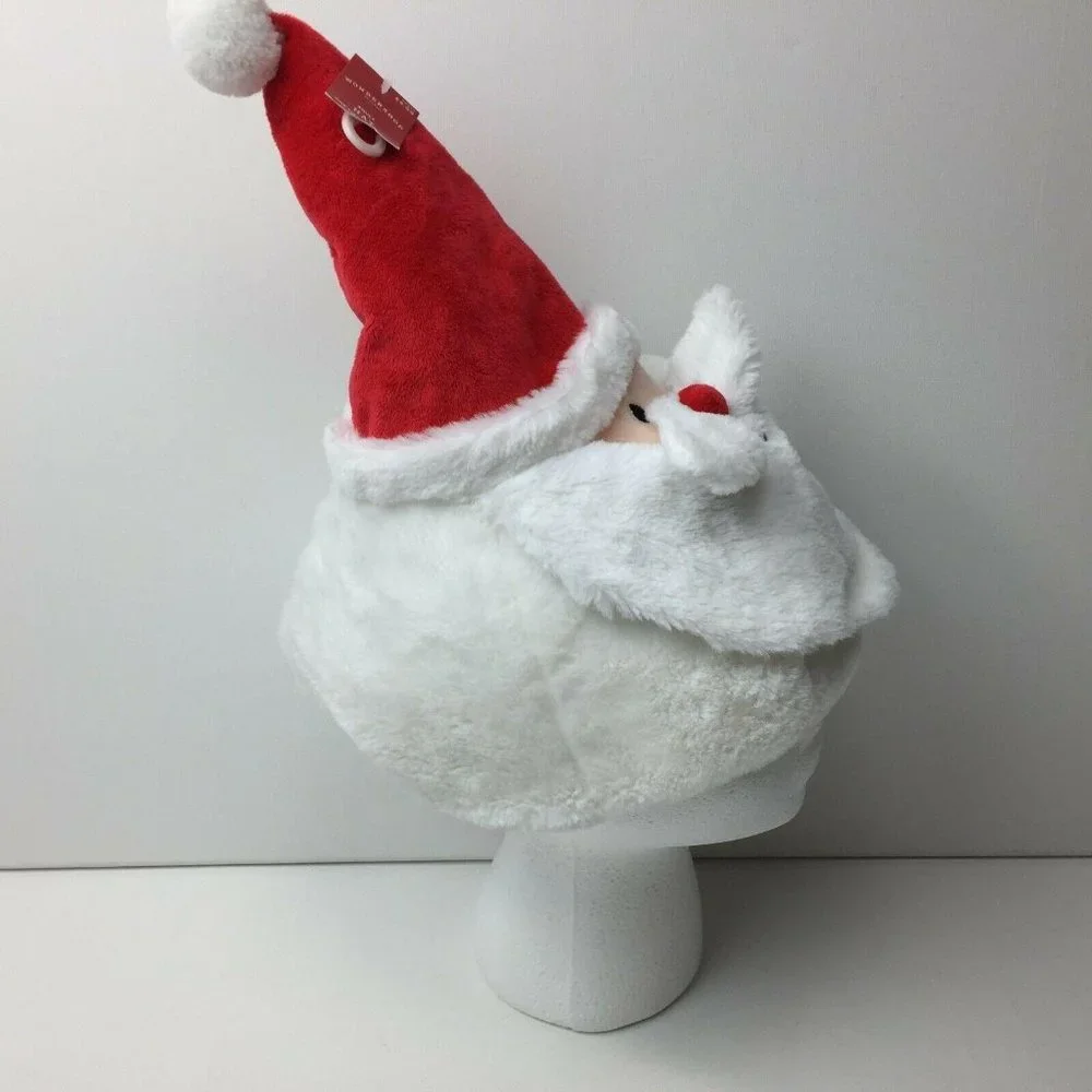 Wondershop Adult Red Santa Hat Face Mustache Beard Christmas Holiday One Size